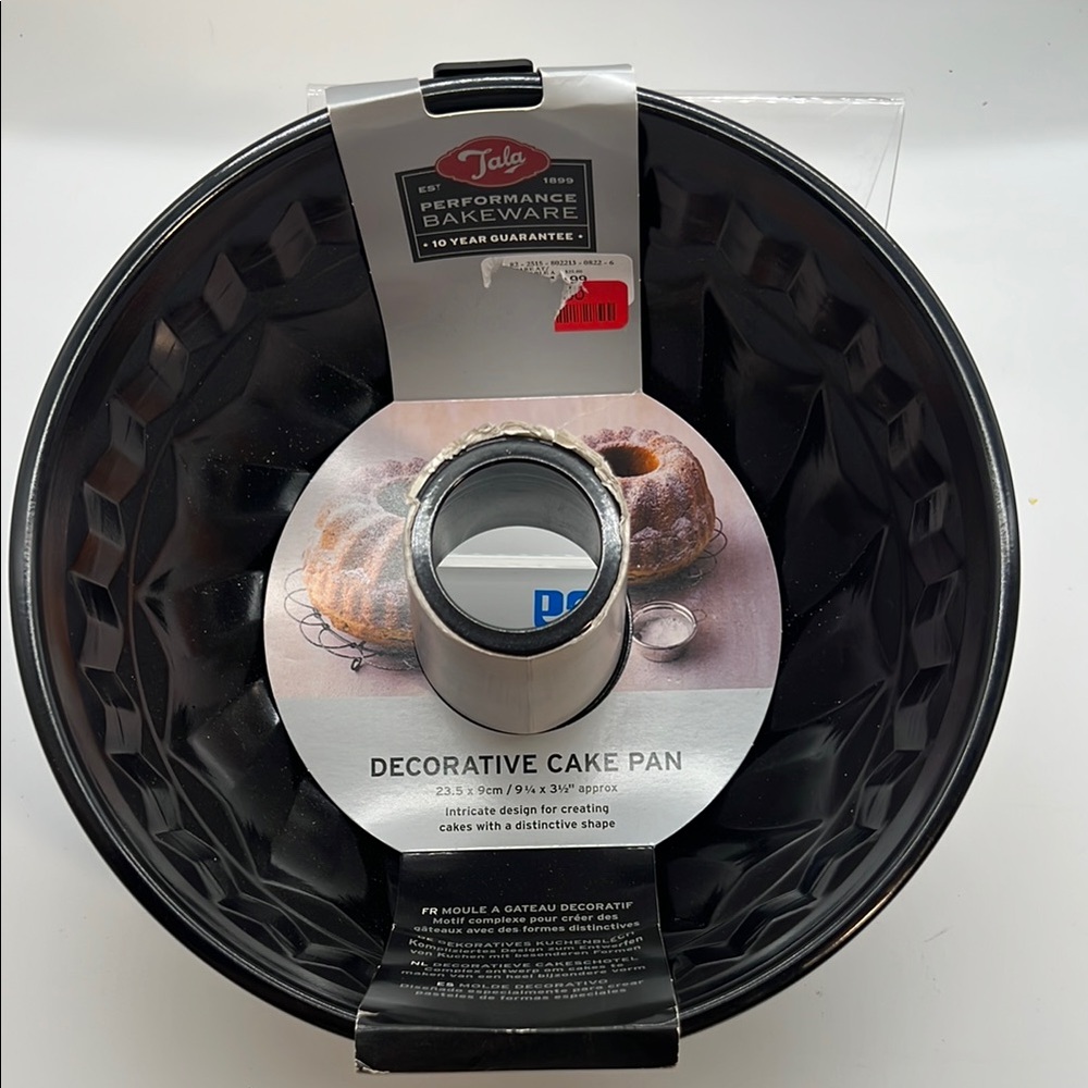 Tala Black Non-Stick decorative cake pan Bundt new